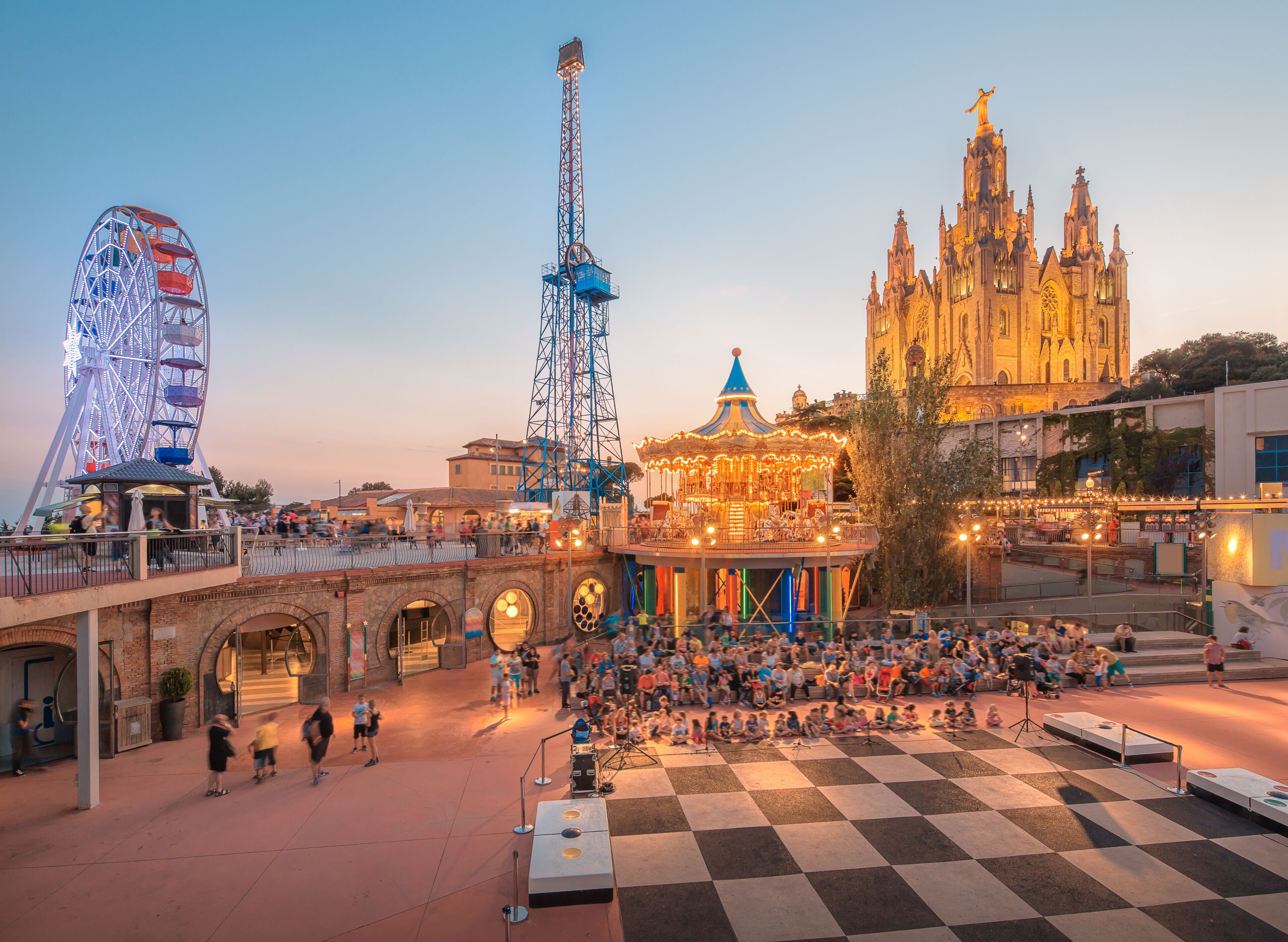BARCELONA, SPAIN, Temple at Tibidabo