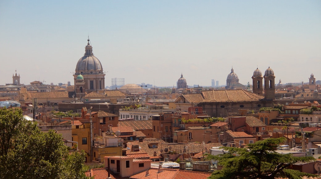 Pincio Terrace showing a city and heritage architecture