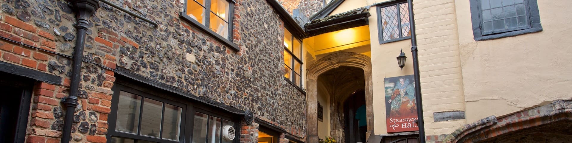 Strangers Hall Garden featuring heritage elements