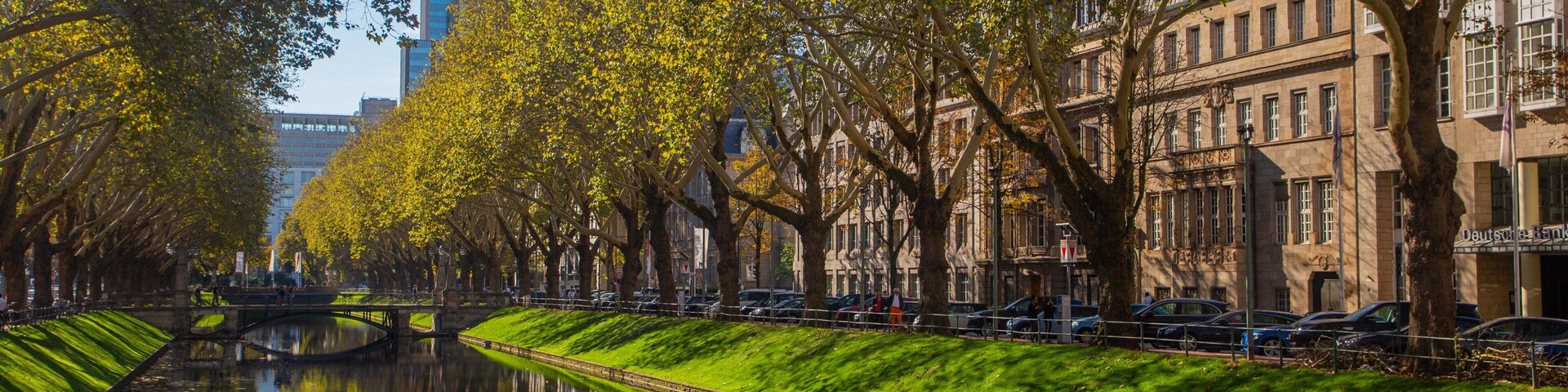 Konigsallee featuring a river or creek