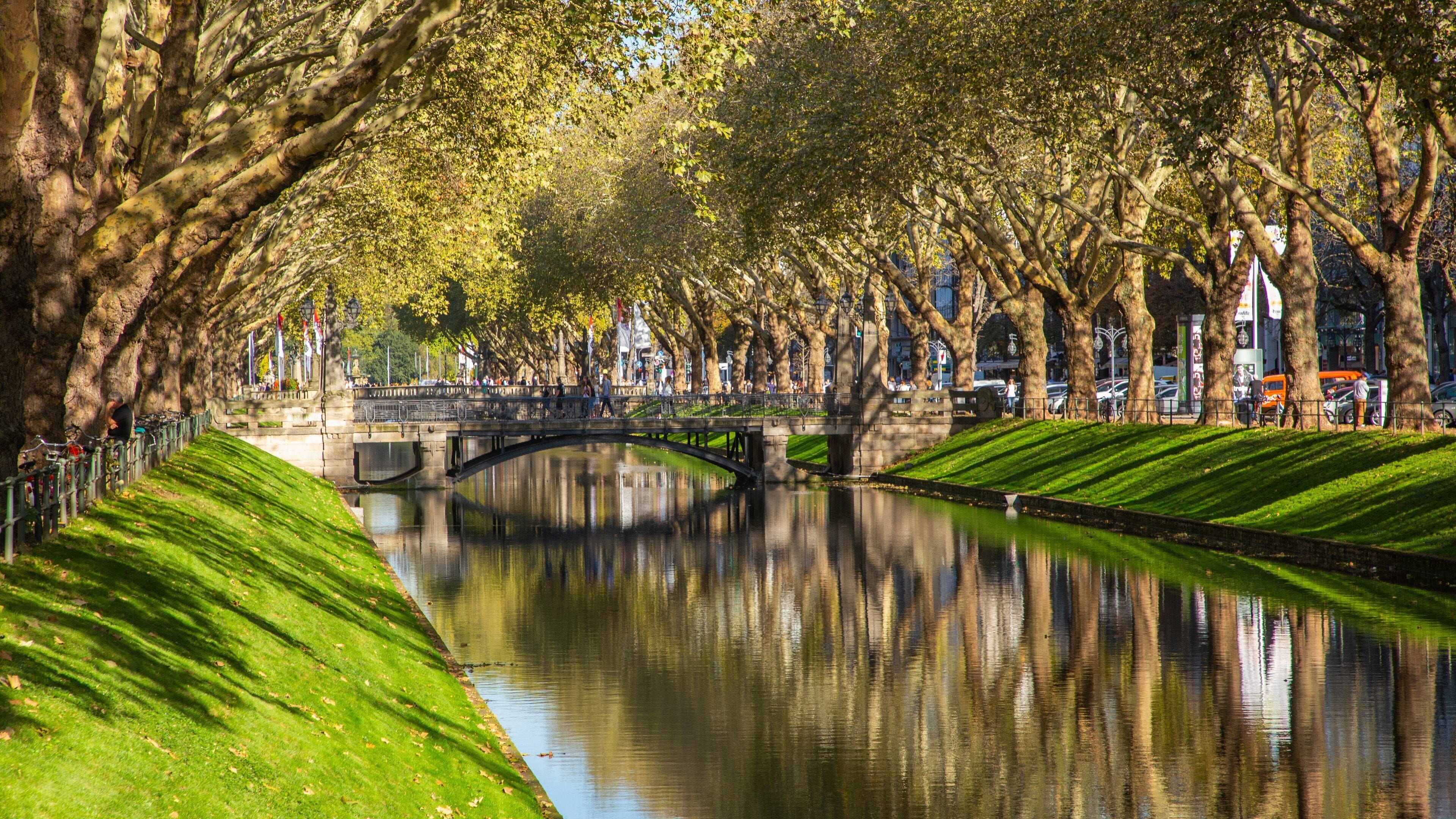 Düsseldorf which includes a river or creek