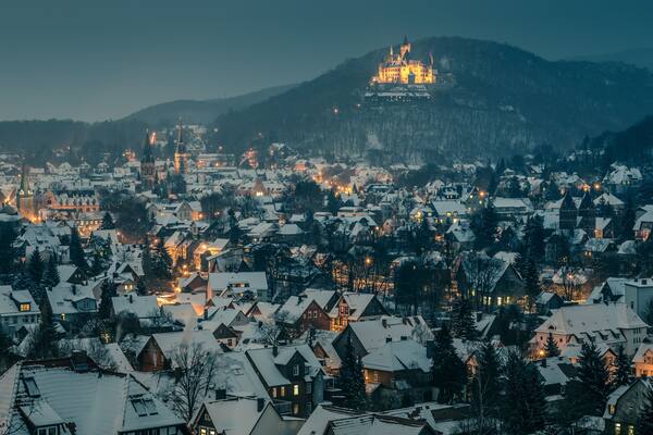 Wernigerode + Schloß, Winterstimmung