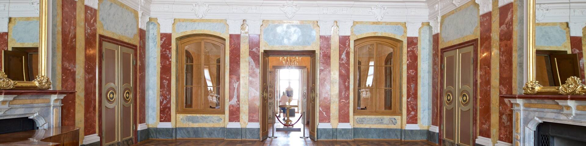 Belvedere Castle which includes interior views, art and heritage elements