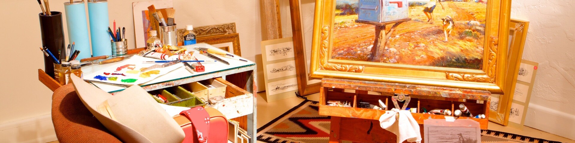 Tucson Museum of Art montrant art et vues intérieures