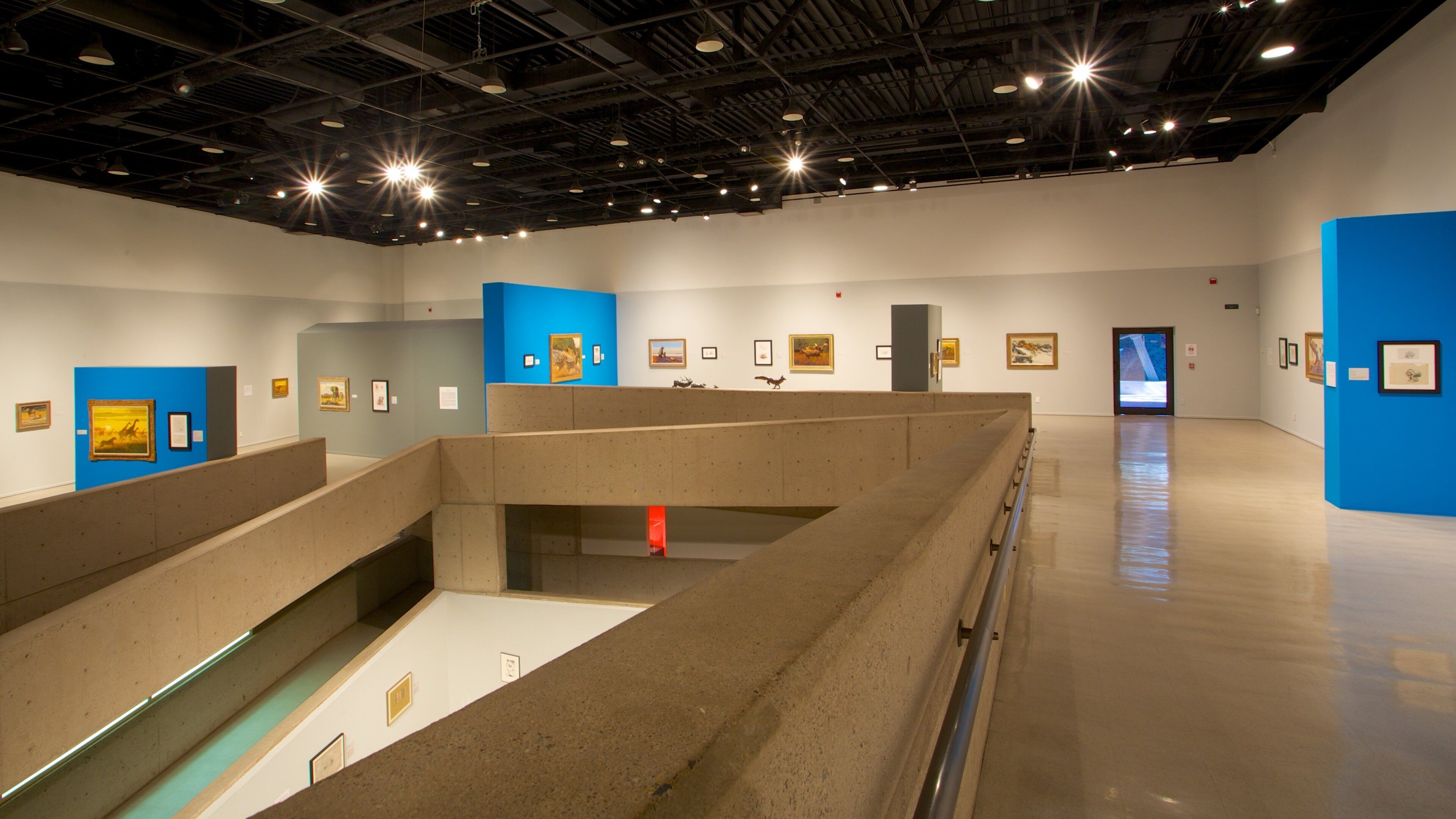 Tucson Museum of Art showing interior views and art