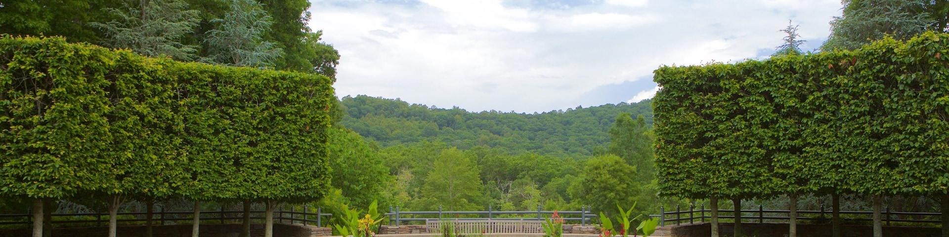 Arboretum de Carolina del Norte que incluye un jardín