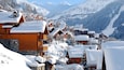 Meribel Ski Resort showing a small town or village and snow