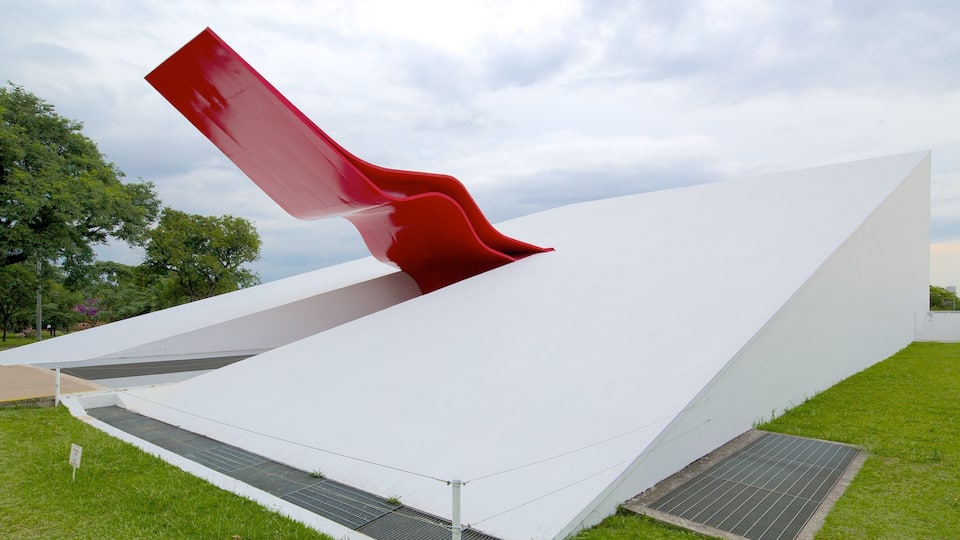 Auditorio Ibirapuera mostrando arquitectura moderna