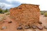 replica of ancient dwelling in Anasazi State Park (Boulder, Utah, USA)
