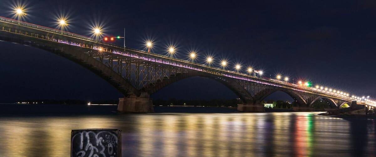 Peace Bridge at night! From the Bird's island pier.
#likealocal