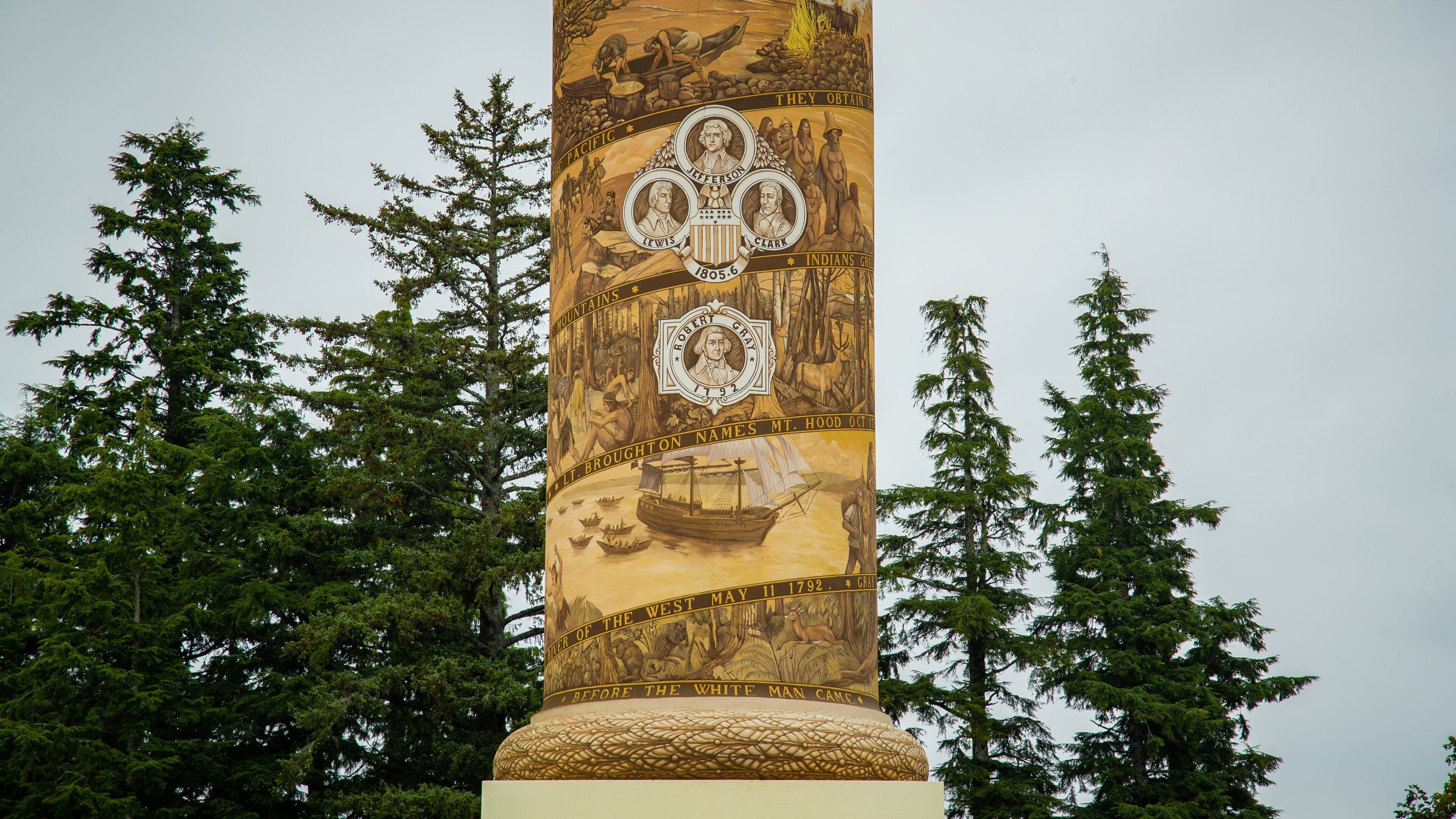 Astoria Column showing heritage elements