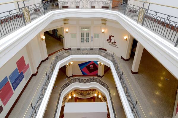 Bank of Brazil Cultural Center featuring interior views