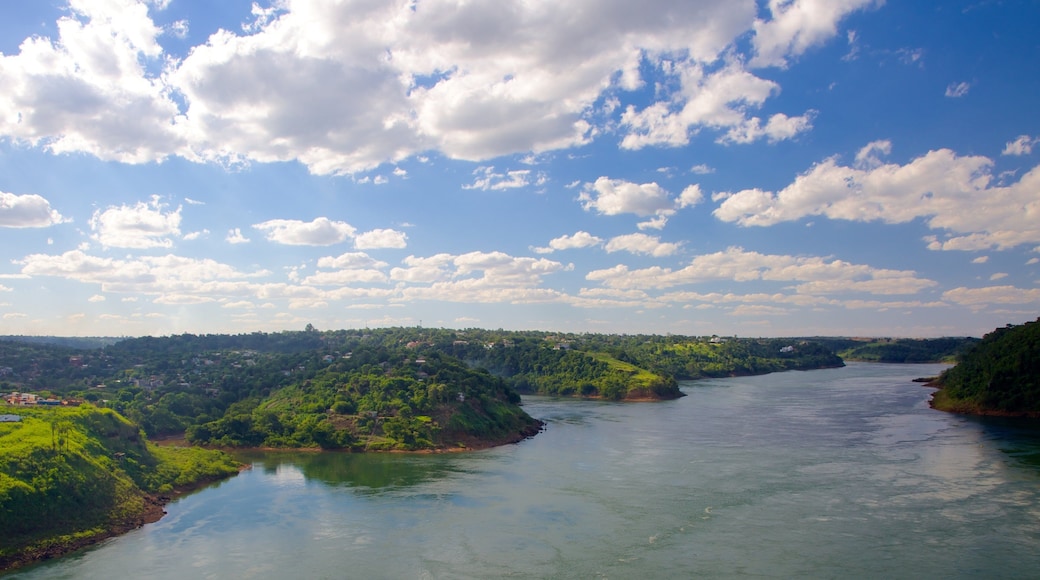 Friendship Bridge showing landscape views, a river or creek and a bridge