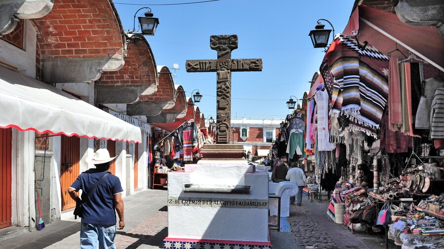 El Parian market in Puebla City Mexico