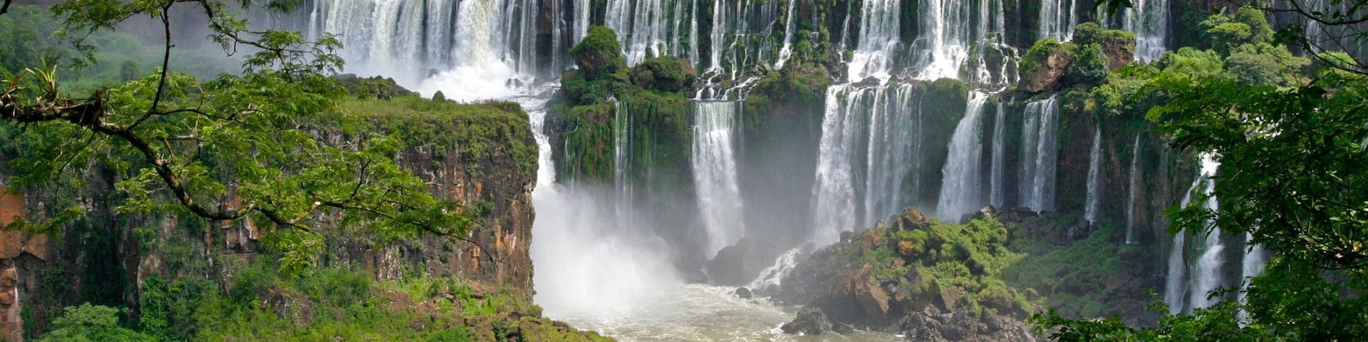 Iguazu Falls which includes landscape views and a waterfall