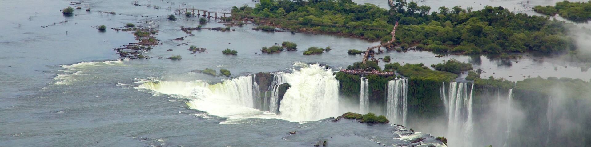 Iguazu Falls featuring a waterfall