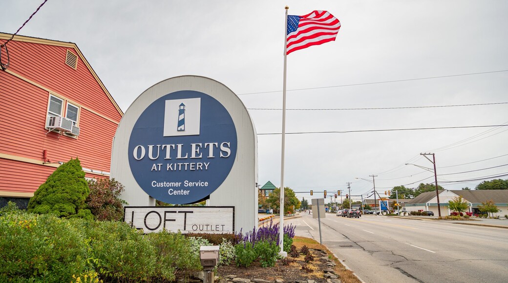 Kittery Outlets featuring signage