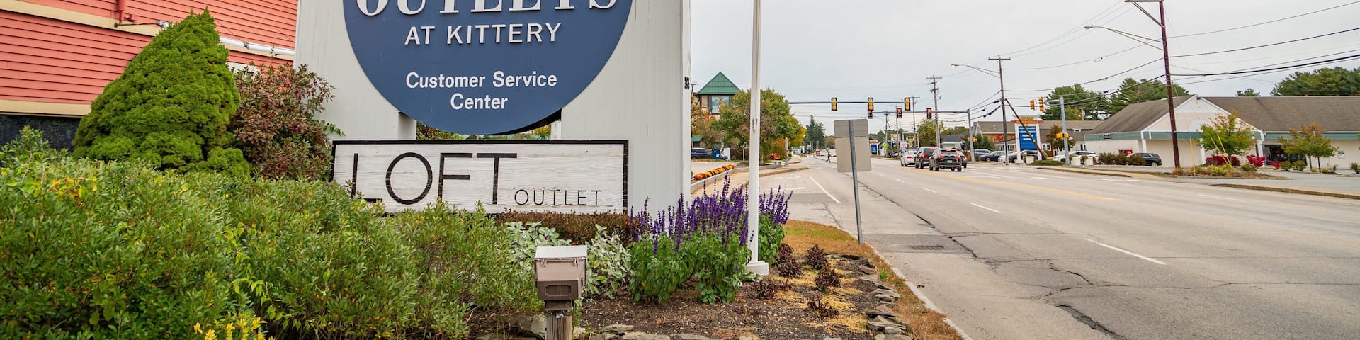 Kittery Outlets featuring signage