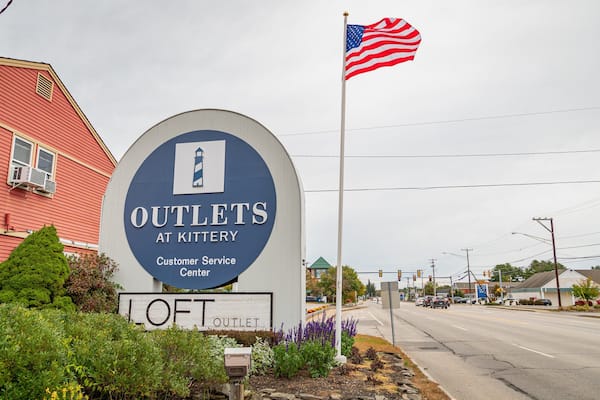 Kittery Outlets featuring signage