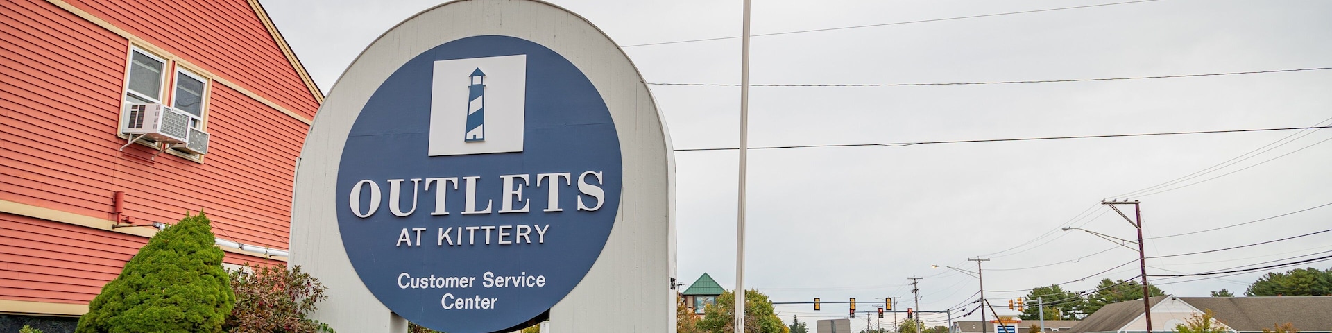 Kittery Outlets featuring signage