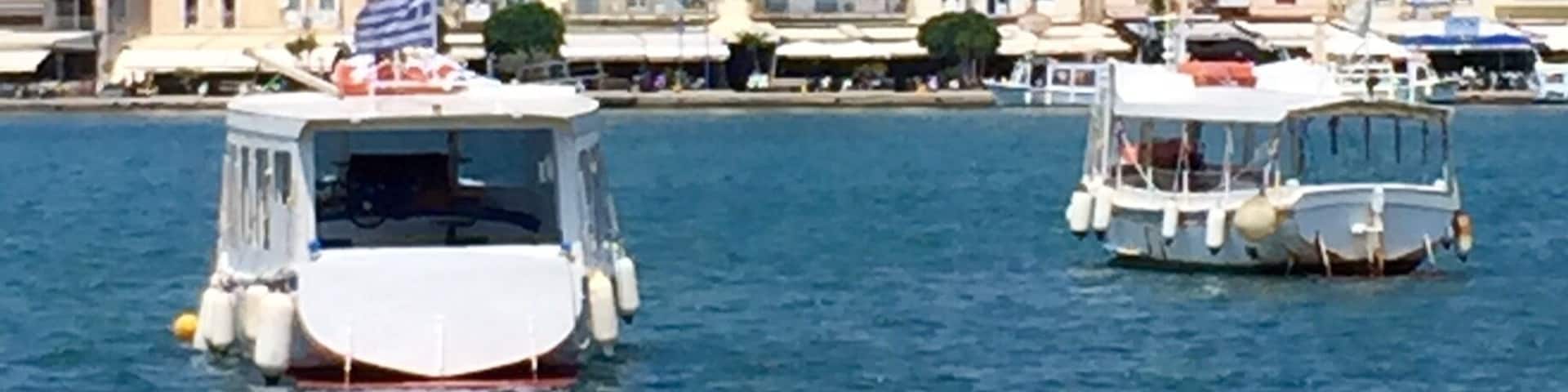 Pittoresque view from Peloponnese to the Island of Poros