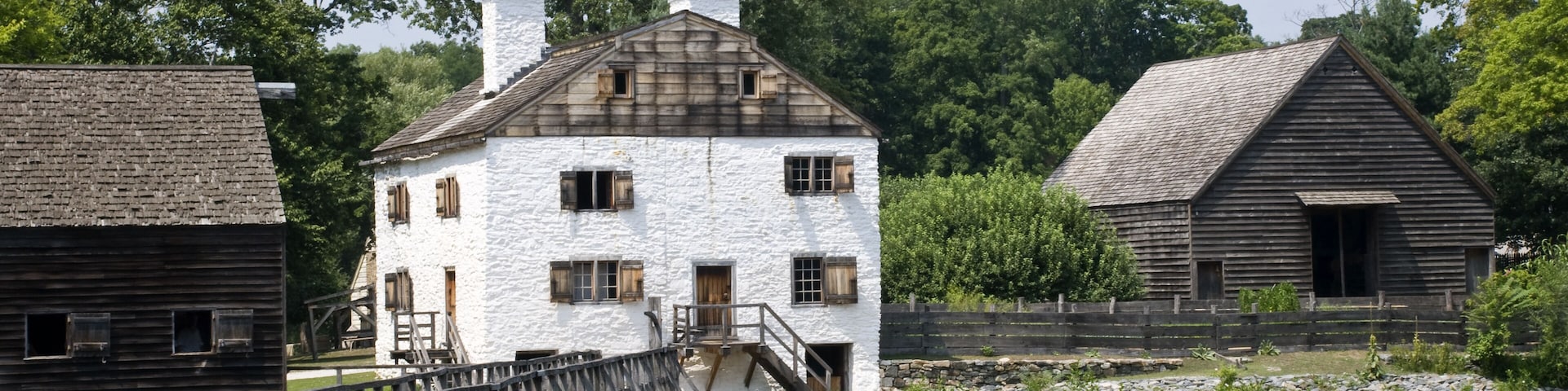 The 18th century Philipsburg Manor in Sleepy Hollow, New York