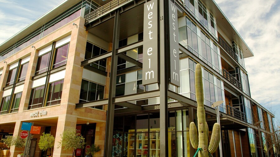 Exploring Scottsdale Quarter in Scottsdale Arizona, a vibrant shopping and dining destination known for its modern architecture and desert landscape