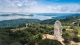 Beautiful aerial view of Taal caldera and Picnic grove in Tagaytay. Popular tourist spot in the Philippines.