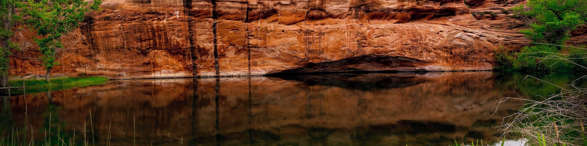 Just north of Moqui Cave is a small pond. This photo was taken literally 10 feet off of highway 89.