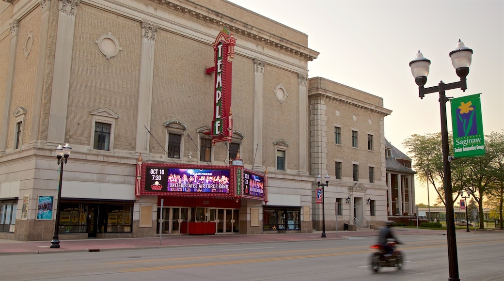Temple Theatre caracterizando sinalização