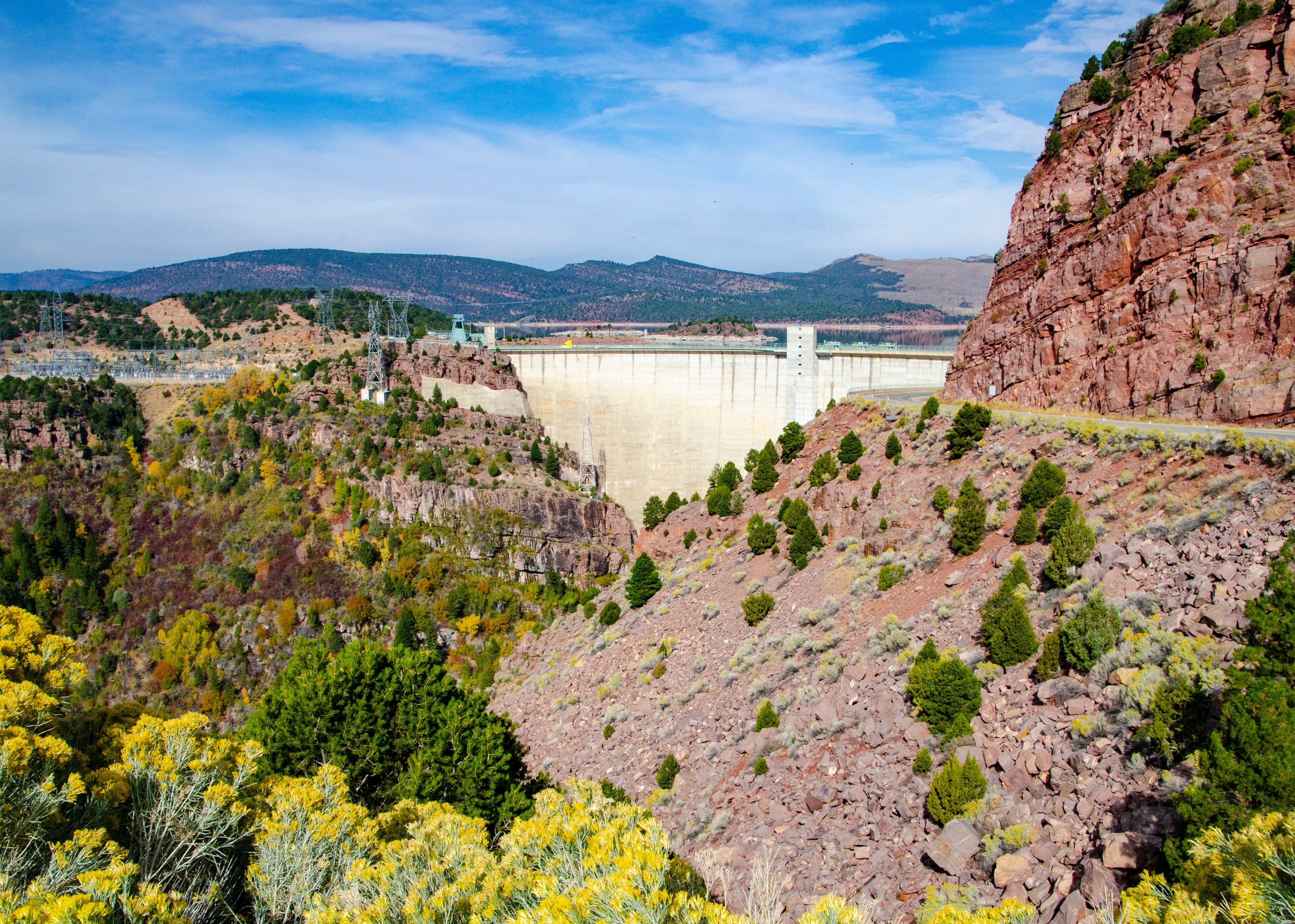 USA, Utah, Flaming Gorge National Recreation Area dam