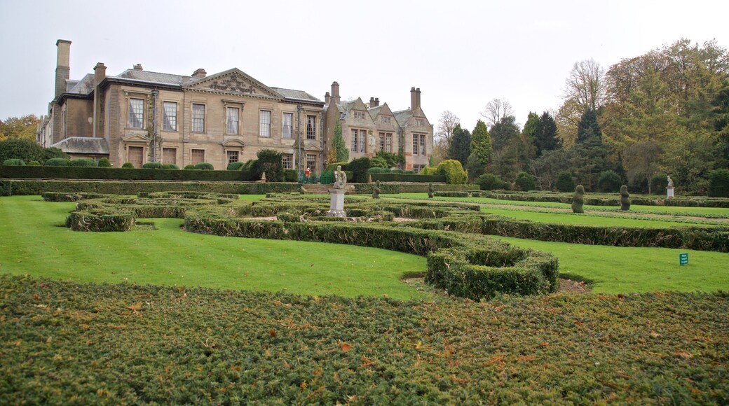 Coombe Abbey Country Park featuring talo, puisto ja vanha arkkitehtuuri