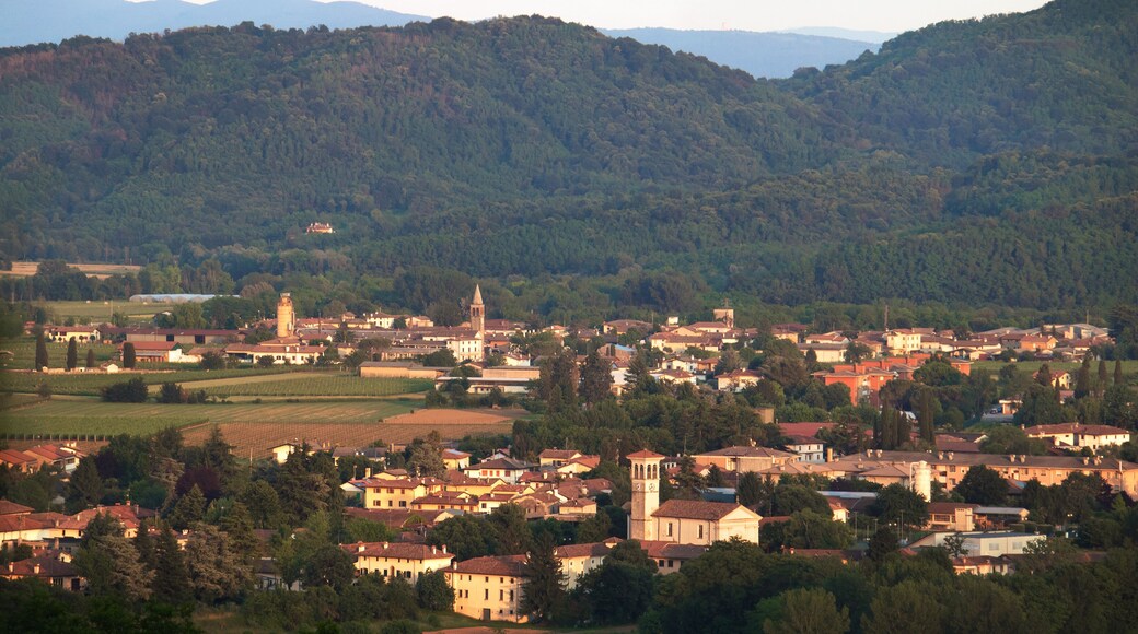 landscape from Rosazzo, Italy, a typical hillside village