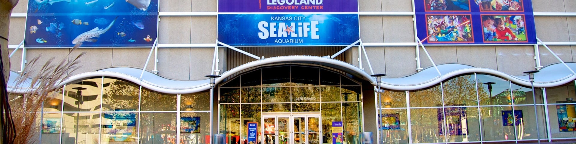 海洋生物水族館 其中包括 指示牌