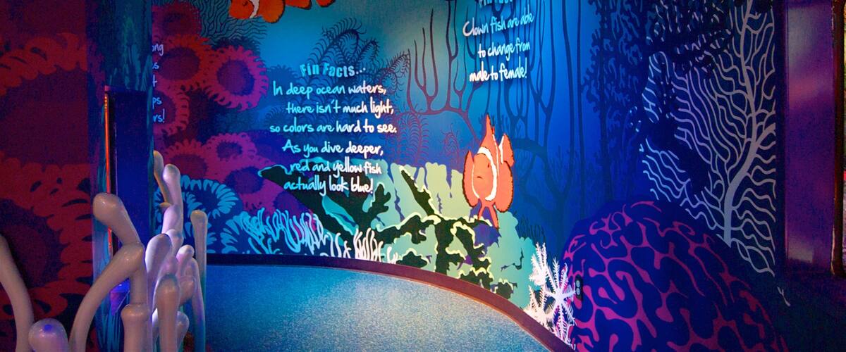 Sea Life Aquarium showing marine life and interior views