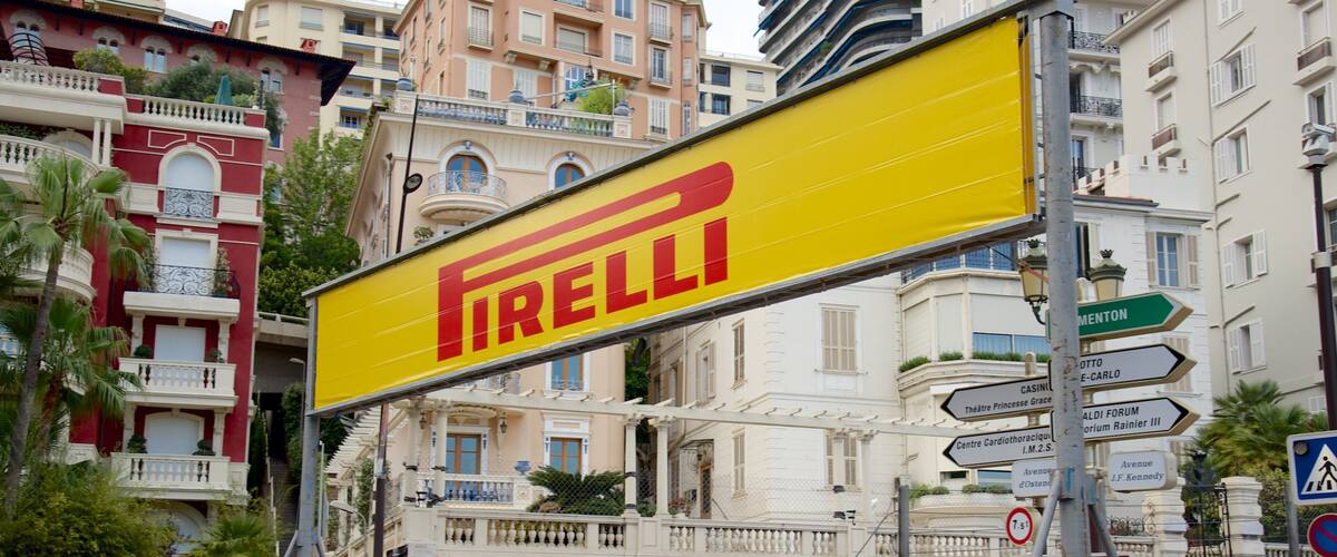 Monte Carlo Formula 1 Track showing signage