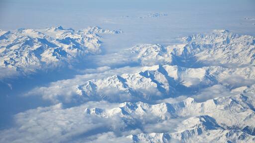Italy, Alps from overhead Alto Adige Frassinetto/Trentino