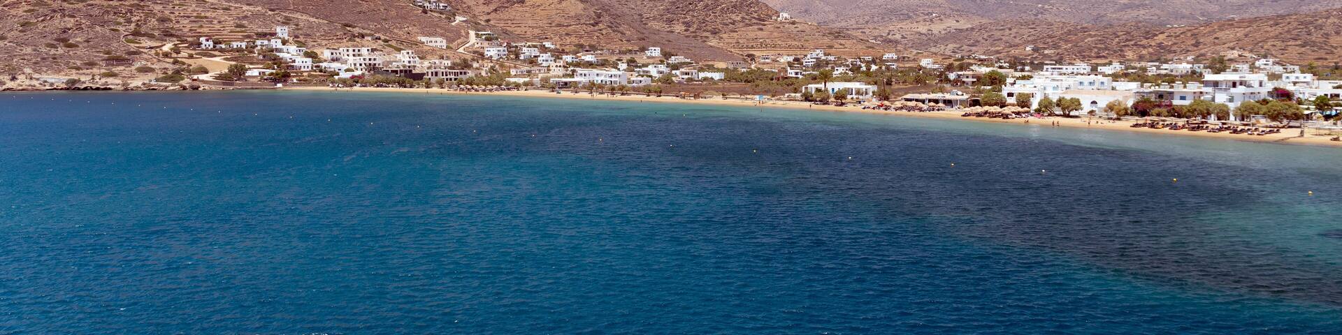 Gialos beach in Ios island, Cyclades, Greece