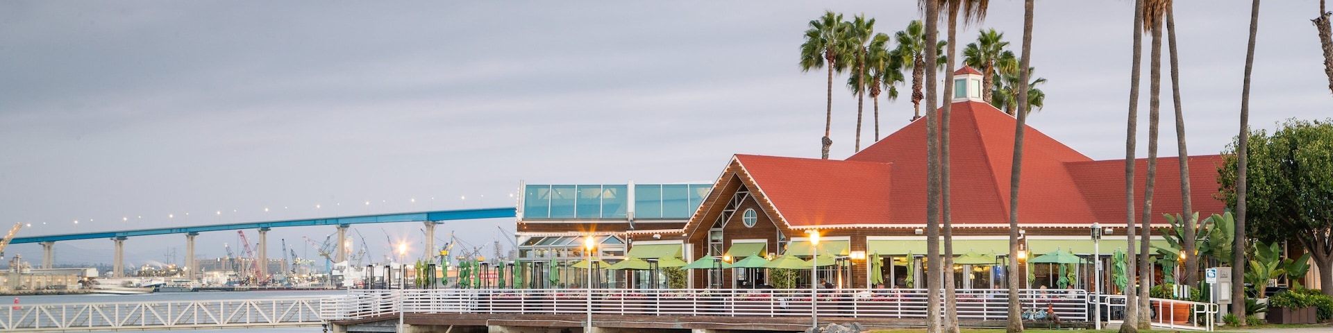 Coronado Ferry Landing featuring a beach and a river or creek