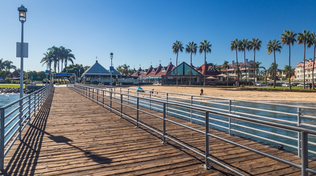 Coronado Ferry Landing showing general coastal views
