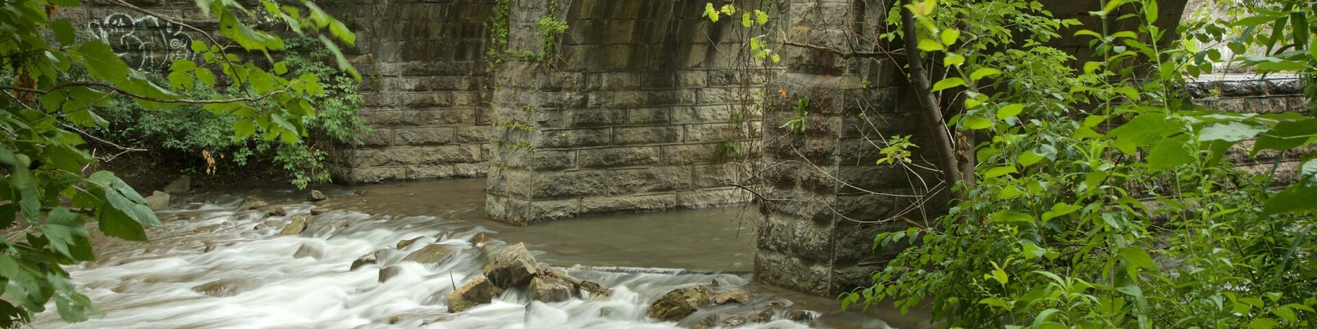 Parc d\'État historique Old Erie Canal mettant en vedette rivière ou ruisseau et pont