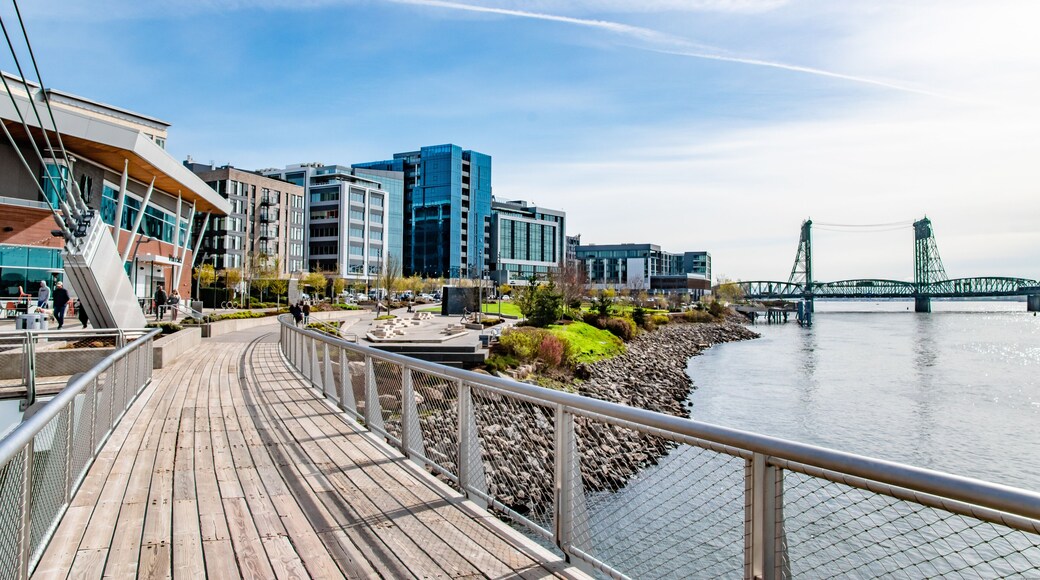 Vancouver Waterfront Pathway Along Park in Vancouver Washington
