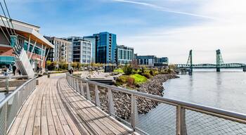 Vancouver Waterfront Pathway Along Park in Vancouver Washington