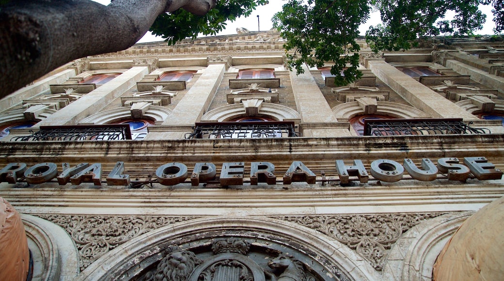 Royal Opera House showing heritage elements
