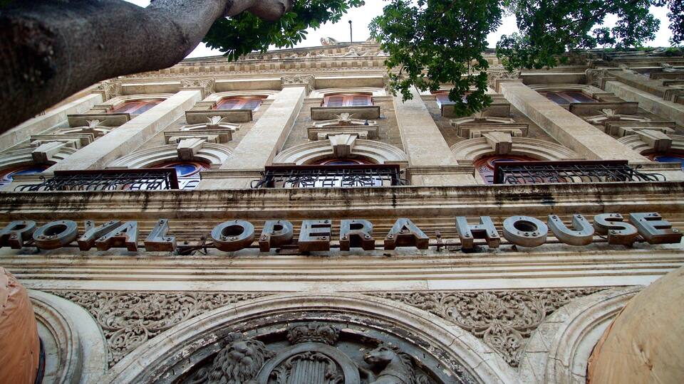 Royal Opera House ofreciendo elementos patrimoniales