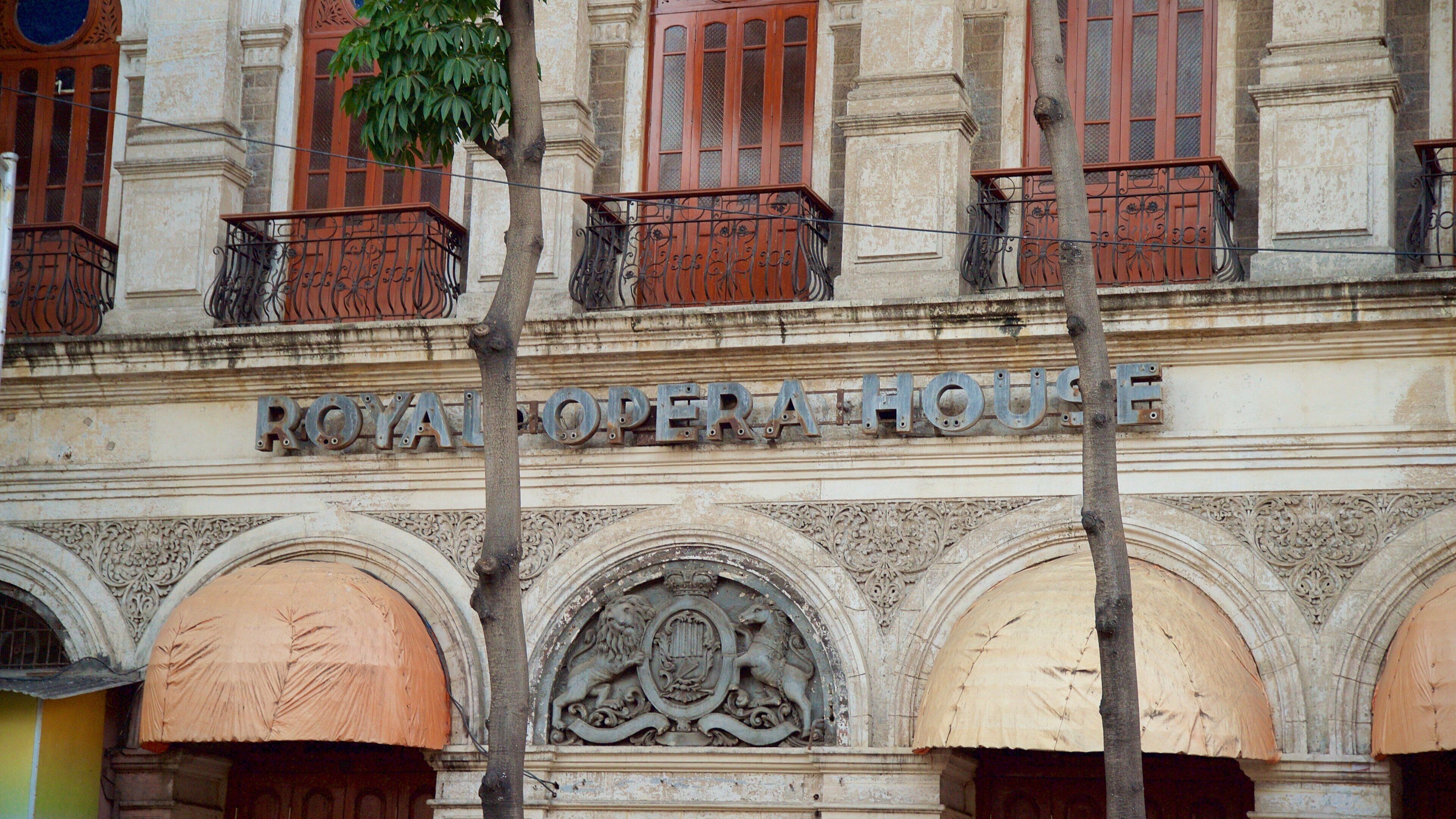 Royal Opera House featuring heritage elements