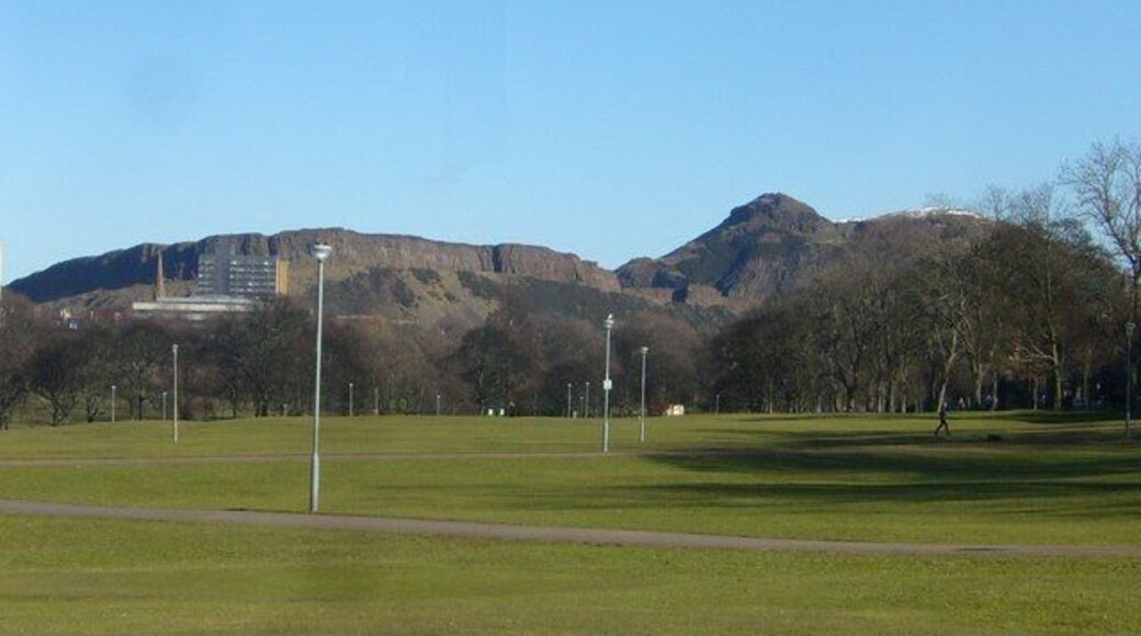Bruntsfield Links, looking towards Arthur's Seat