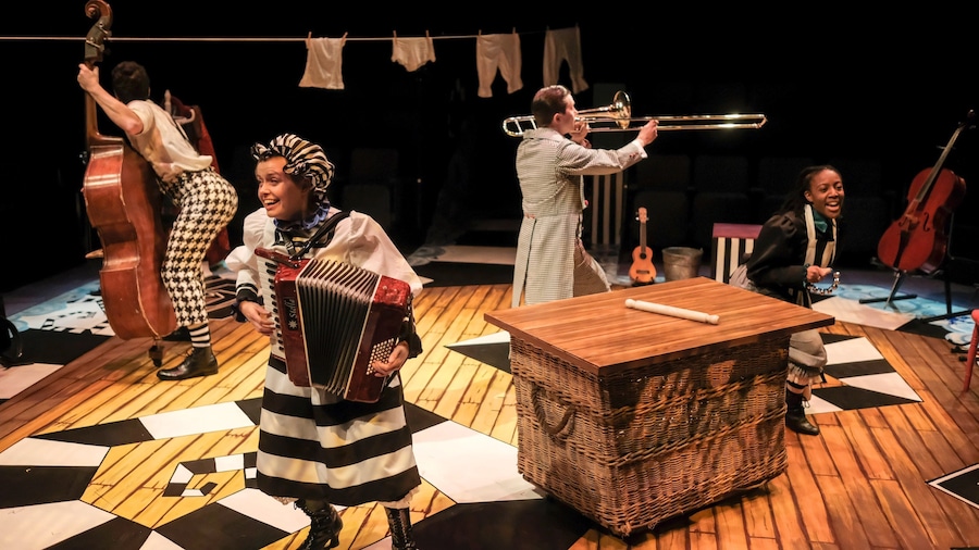 Stephen Joseph Theatre which includes theater scenes, performance art and music