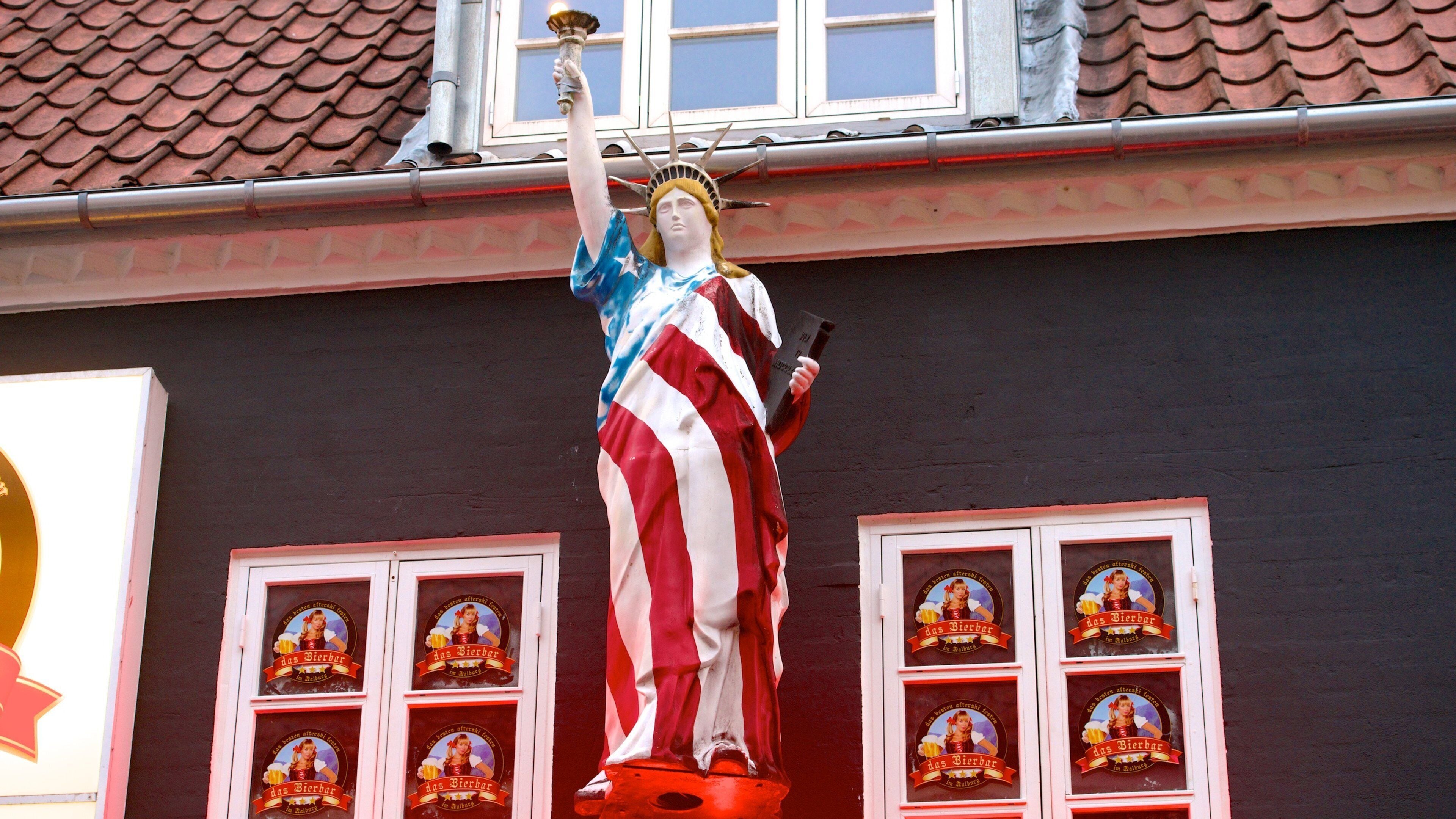 Jomfru Ane Gade featuring outdoor art