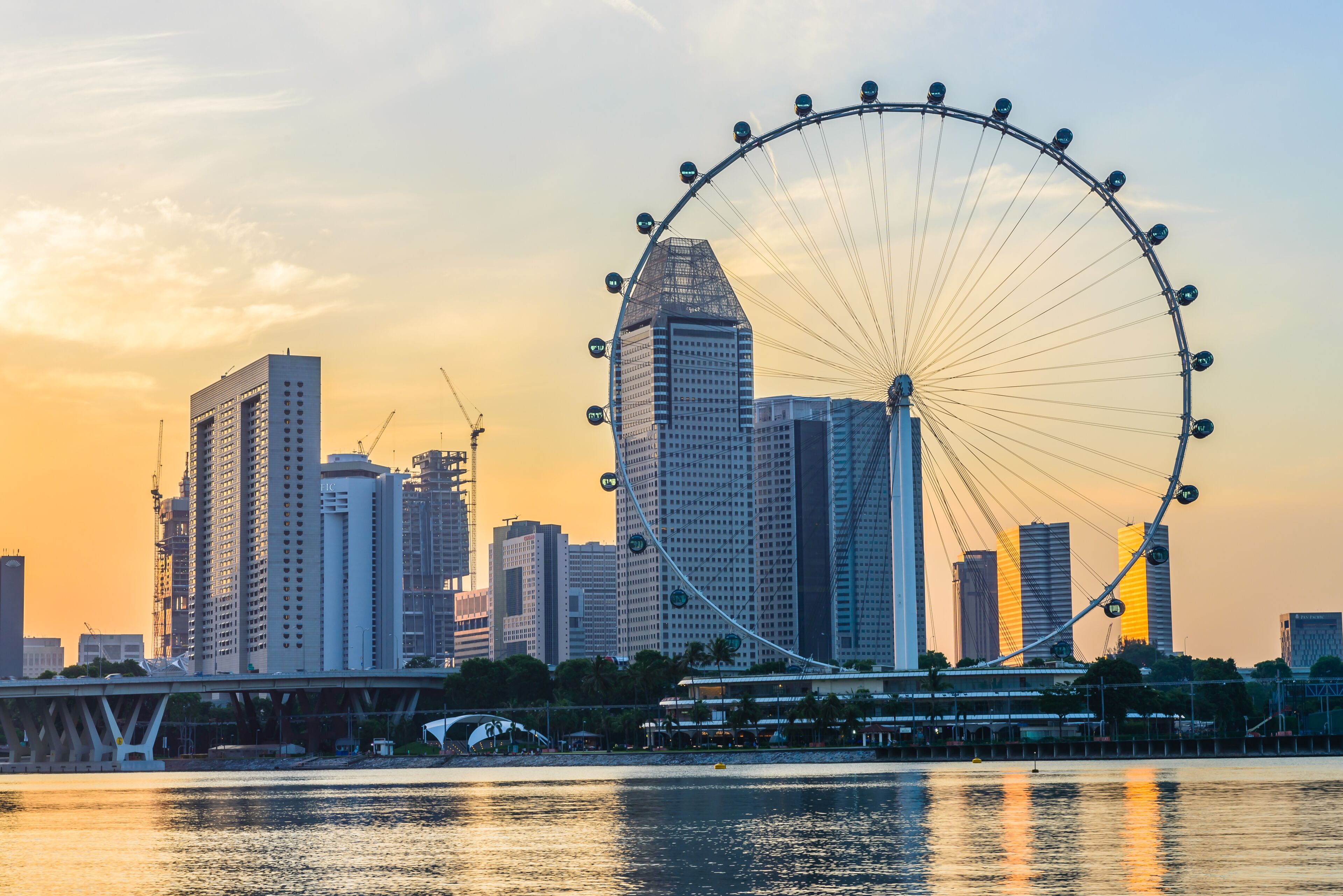 SINGAPORE - JUNE 23: At a height of 165m, Singapore Flyer is the